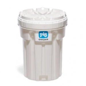 PIG 30-GAL OVERPAK SALVAGE DRUM WHITE