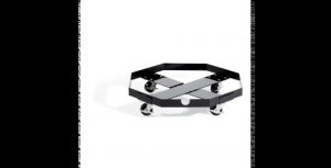 PIG DRM374 SINGLE DRUM CONTAINER STEEL DOLLY WITH LOCKABLE CASTERS