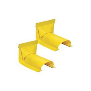 PIG PLR117 WALL END FOR 5CM BUILD-A-BERM BARRIER WITH HIGH-VISIBILITY YELLOW VINYL COVER
