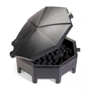 PIG POLY DRUM FUNNEL W/HINGED LID