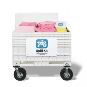 PIG EXTRA -LARGE RESPONSE CART FOR ACIDS AND CAUSTICS C/W 10