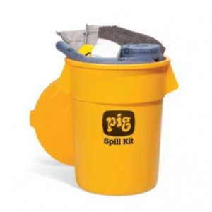 PIG SPILL KIT HI-VIS CONTAINER, 39 GALLON UNV EACH
