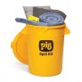 PIG SPILL KIT IN 32-GALLON HIGH-VISIBILITY ECONOMY CONTAINER