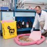 PIG SPILL RESPONSE BAG FOR ACIDS AND CAUSTICS