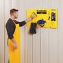 PIG WPL105 WALL-MOUNTED BATTERY HANDLING PPE KIT