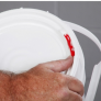 NEW PIG DRM1051 LIFE LATCH 6.5 GALLON UN RATED SCREW-TOP POLY PAIL WITH LOCKING LID