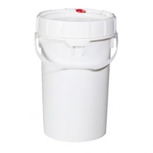 NEW PIG DRM1051 LIFE LATCH 6.5 GALLON UN RATED SCREW-TOP POLY PAIL WITH LOCKING LID