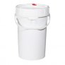 NEW PIG DRM1051 LIFE LATCH 6.5 GALLON UN RATED SCREW-TOP POLY PAIL WITH LOCKING LID
