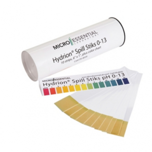 NEW PIG PLS1559 HYDRION® PH SPILL STIKS WITH OVERSIZED EASY-READ TEST STRIPS