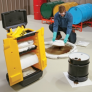 PIG OIL-ONLY HI-VIS CART, 15 GAL 8IN HDPE WHLS EA