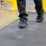 NEW PIG GRPSB36206 ADHESIVE-BACKED GRIPPY® FLOOR MAT WITH HIGH-VISIBILITY SAFETY BORDER