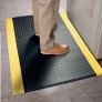 PIG DIAMOND SOF-TRED ANTI-FATIGUE MAT BLACK W/YELLOW BORDER 3X5FT