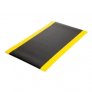 PIG DIAMOND SOF-TRED ANTI-FATIGUE MAT BLACK W/YELLOW BORDER 3X5FT