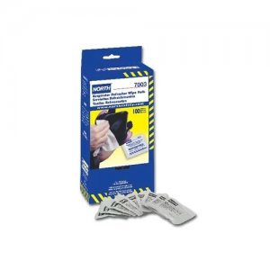 NORTH RESPIRATOR REFRESHER WIPE PADS (100PC/BOX,10 BOX/CASE)