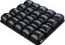 PDS HEALTHCARE CU-13(PVC) ANTI-DECUBITUS SEAT CUSHION 46*46*7CM, (10PCS/CTN)