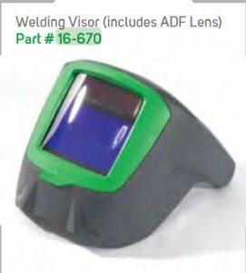 RPB Z-LINK WELD VISOR ASSEMBLY INCL ADF