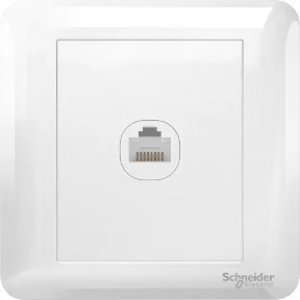 SCHNEIDER AFFLE PLUS 1G CAT 5E DATA SOCKET – WHITE