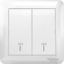 SCHNEIDER AFFLE PLUS 20A 250V 2G 1W DP SWITCH WHITE FOR HEATER & AC CONTROL