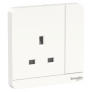 SCHNEIDER AVATARON 13A 250V 1-GANG SWITCH SOCKET, WHITE