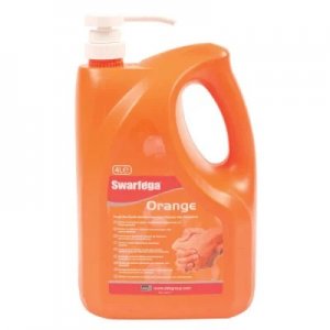 SWARFEGA® ORANGE HEAVY DUTY HAND CLEANER 4L PUMP BOTTLE (4 BOTTLES /CARTON)