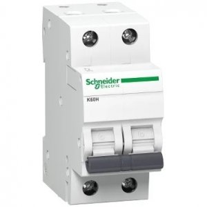 SCHNEIDER ACTI9 K60H 2P 20A MCB WITH 10KA BREAKING CAPACITY 400V