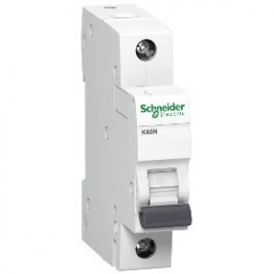 SCHNEIDER ACTI9 K60N 1P 10A B MINIATURE CIRCUIT BREAKER WITH 6000A BREAKING CAPACITY