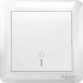 SCHNEIDER AFFLE PLUS 10A 250V 1 GANG BELLPRESS SWITCH, WHITE