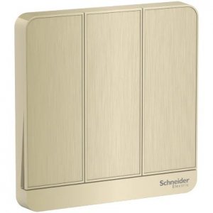 SCHNEIDER AVATARON SWITCH 16AX 250V 3G 2W 2-WAY METAL GOLD HAIRLINE