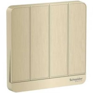 SCHNEIDER AVATARON SWITCH 16AX 250V 4G 1W METAL GOLD HAIRLINE