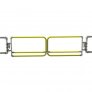 KEE SAFETY SGEUDP2PC DOUBLE SELF-CLOSING INDUSTRIAL SAFETY GATE YELLOW POWDER COATED
