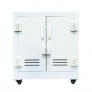 PP CABINET FOR ACID & CORROSIVE, 13 GAL SEPARATE POLY TRAY WITH SECONDARY SUMP SZ 640X600X550