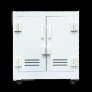 PP CABINET FOR ACID & CORROSIVE, 8 GAL SEPARATE POLY TRAY WITH SECONDARY SUMP SZ 640X545X550