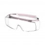 UVEX SUPER OTG SAFETY SPECTACLES WITH UV400 ANTI-FOG CLEAR LENS PINK/GREY FRAME