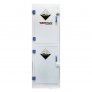 WORKSAFE 24 GAL PP ACID & CORROSIVE STORAGE CABINET WITH SEPARATE SUMP