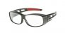 WORKSAFE® AIRSPEX, Graphite Frame Safety Glasses OTG, Clear Anti-fog Lens