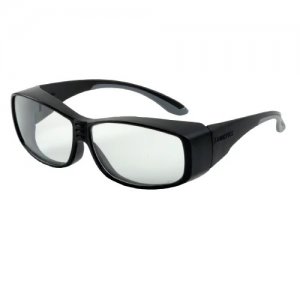 WORKSAFE® DUOSPEX Matt Black Frame Safety Glasses, Anti-Fog Lenses with Anti-Slip Skull Grip Temple