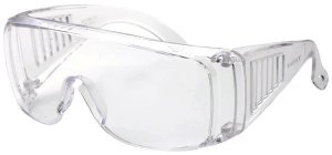 WORKSAFE® V-SPEX, Clear Frame Safety Glasses, Overspecs - OTG
