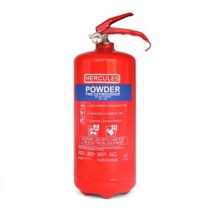 HERCULES 3KG ABC DRY POWDER FIRE EXTINGUISHER SETSCO APPROVED WITH WALL BRACKET