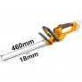 INGCO CHTLI20461 20V CORDLESS HEDGE TRIMMER WITH 460MM DUAL-SIDED BLADE & BATTERY SET
