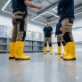 WORKSAFE® VULCAN S5 STEEL TOE PVC SAFETY BOOTS - YELLOW