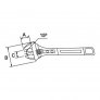 EGA MASTER PHOSPHATED ADJUSTABLE WRENCH HEAVY DUTY SPECIAL STEEL