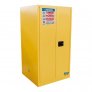 LABNORI FLAMMABLE YELLOW STORAGE CABINET, MANUAL, 60GAL/227L (86X86X165CM)