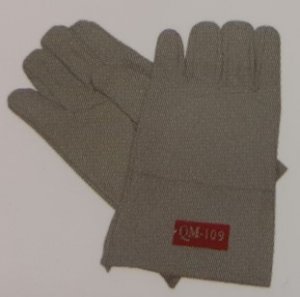 QM109A Leather Gloves - White