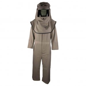 CAT 40 Cal Arc Flash Hood and Coverall Suit Set