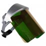 High Heat Face Shield Crown and Window Green Gold