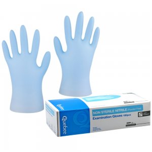 9″ QUEBEE NITRILE POWDER FREE GLOVE