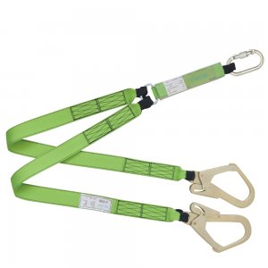 TWIN LANYARDS WITH ENERGY ABSORBER