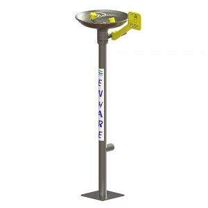 EYEWASH PEDESTAL HAND OPERATED