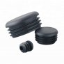 25mm Round Steel Pipe Insert Plugs Black Steel Tube Ends