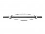 Adjustable Triangular Scrapping Tool for removal of heavy scale deposit in straight ferrous tube. (Sizes : 25.4mm to 38mm; 38mm to 51mm; 51mm to 64mm; 64mm to 76mm)`
